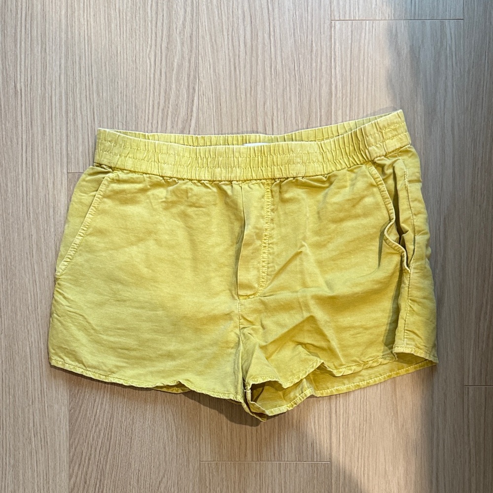 Zara Yellow Women's Shorts